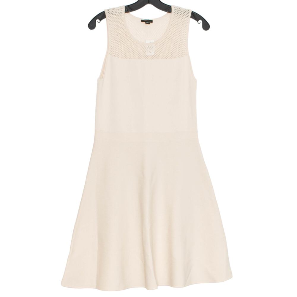 NWT Ann Taylor Minimalist Work Office Dress Cream M Quiet Luxury Preppy Capsule